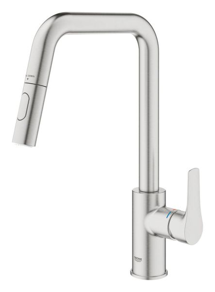 Grohe Eurosmart Einhand-Spültischbatterie mit herausziehbarer Dual Spülbrause