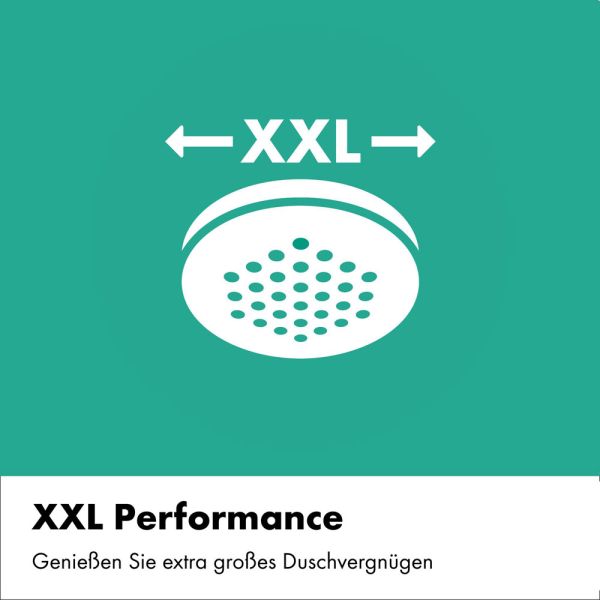 hansgrohe Rainfinity Duschkopf 250 3jet wassersparend, Wandanschluss, brushed bronze