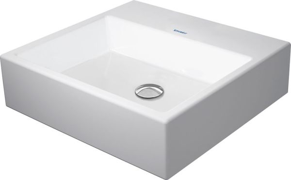 Duravit Vero Air Aufsatzbecken 50x47cm rechteckig, ohne Überlauf, ohne Hahnloch, WonderGliss, weiß 23525000701