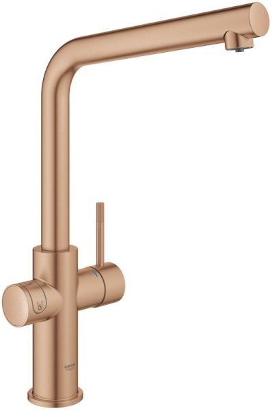 Grohe Blue Home Einhand-Spültischbatterie mit Filterfunktion, Bluetooth und WIFI, L-Auslauf 31454DL1 warm sunset gebürstet Cashback