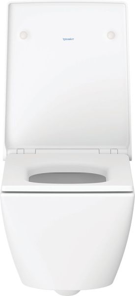 Duravit Viu Wand-WC 57x37cm, eckig, WonderGliss, rimless, weiß 25110900001