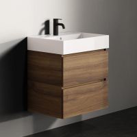 Vorschau: RIHO Spring Rise Waschtisch mit Waschtischunterschrank 60x46cm, mit 2 Schubladen canella brown F001005D03