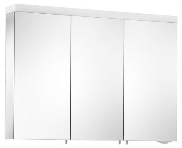 Keuco Royal Reflex.2 Spiegelschrank 3tlg. 100x70cm, silber-gebeizt-eloxiert