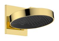 hansgrohe Rainfinity Duschkopf 250 EcoSmart 1jet mit Wandanschluss, polished gold optic