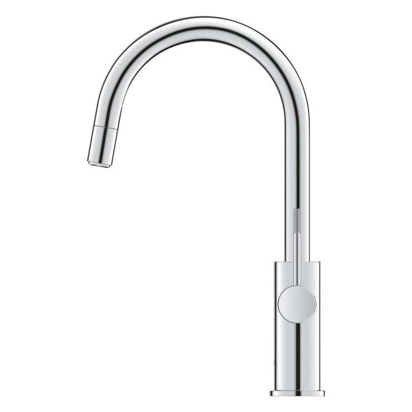 Grohe Blue 2.0 5-in-1-Armatur, C-Auslauf, ausziehbar, chrom