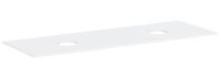 hansgrohe Xevolos E Konsole 157x55cm mit 2 Ausschnitten für Aufsatzwaschtische ohne Hahnloch, weiß matt 54335700