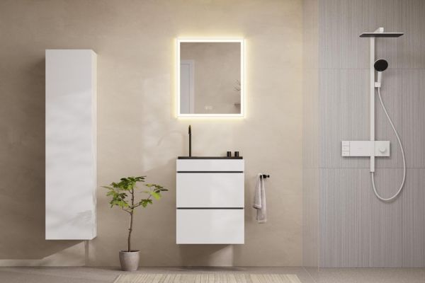 hansgrohe Raindance Alive Q Duschsystem 210/340 2 Strahlarten mit ShowerSelect Comfort, weiß matt
