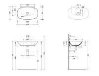 Vorschau: Flaminia NudaSlim Waschtisch 61x39,5cm, wandhängend