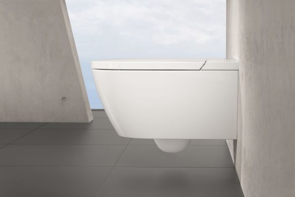 Villeroy&Boch Combipack ViClean-I100 Dusch-WC spülrandlos DirectFlush, weiß CeramicPlus