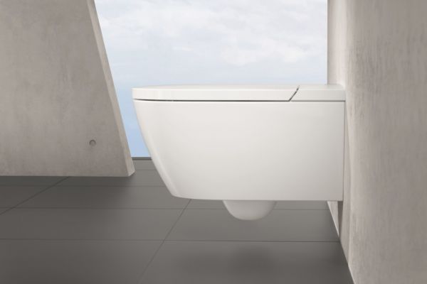 Villeroy&Boch Combipack ViClean-I100 Dusch-WC spülrandlos DirectFlush, weiß CeramicPlus