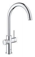 Vorschau: Grohe Red Duo Küchenarmatur C-Auslauf mit Boiler L, chrom