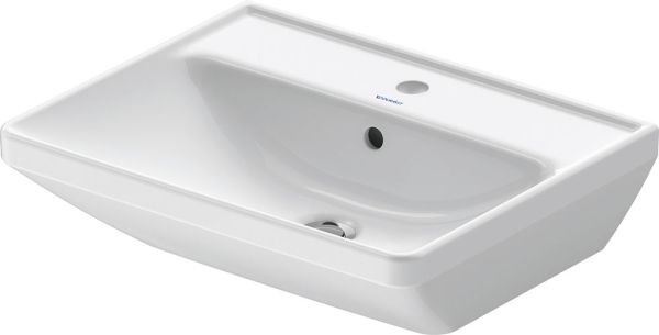 Duravit D-Neo Waschtisch rechteckig 55x44cm, mit Hahnloch und Überlauf, weiß 2366550000