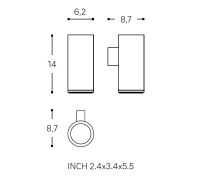 Vorschau: Cosmic Black & White Zahnbürstenhalter Technische Beschreibung