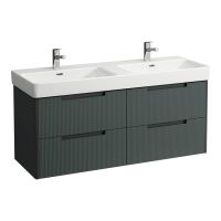 Laufen Juna Unterbau 127cm für Doppelwaschtisch Pro S H814968 verkehrsgrau