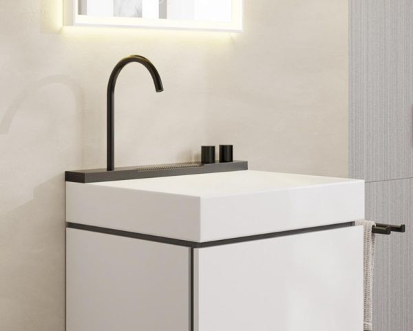 hansgrohe Avalegra AquaUnit Waschtisch 58x48cm mit Armatur brushed black chrome 22472340