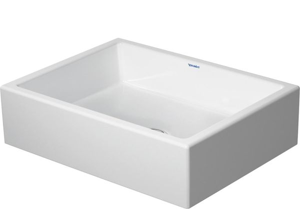 Duravit Vero Air Aufsatzbecken 60x38cm rechteckig, ohne Überlauf, ohne Hahnloch, WonderGliss, weiß