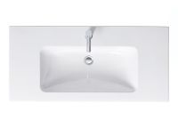 Vorschau: Duravit ME by Starck Waschtisch rechteckig 103x49cm, mit Hahnloch, mit Überlauf, weiß 2336100000