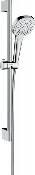 Hansgrohe Croma Select E Brauseset Multi EcoSmart 9 l/min mit Brausestange 65cm, weiß/chrom