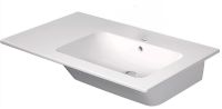Duravit ME by Starck Waschtisch 83x49cm, mit Überlauf, Becken rechts, WonderGliss, weiß seidenmatt