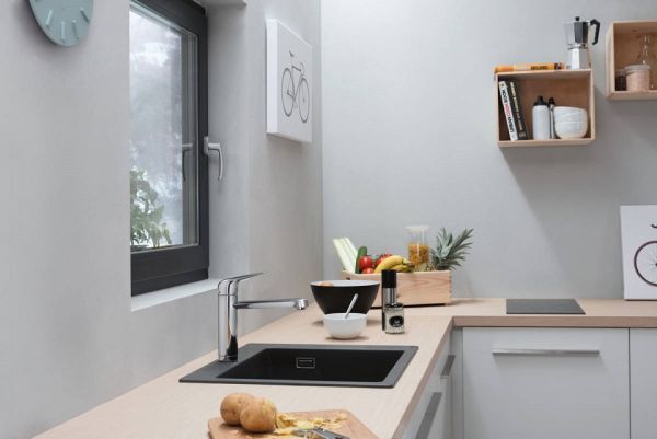 Hansgrohe Focus M 42 Einhebel-Küchenmischer für Vorfenstermontage, chrom