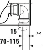 Vorschau: Duravit Qatego Stand-WC Kombination für aufgesetzten Spülkasten, 6 l, Tiefspüler, spülrandlos, weiß