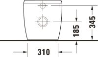 Vorschau: Duravit Qatego Stand-WC 60cm, 4,5 l, Tiefspüler, spülrandlos, Abgang waagerecht, weiß