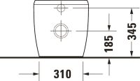 Vorschau: Duravit Qatego Stand-WC 60cm, 4,5 l, Tiefspüler, spülrandlos, Abgang waagerecht, HygieneGlaze, weiß