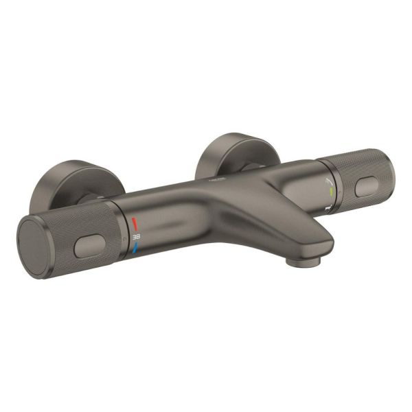 Grohe Thermostat-Wannenarmatur, hard graphite gebürstet 34830AL0