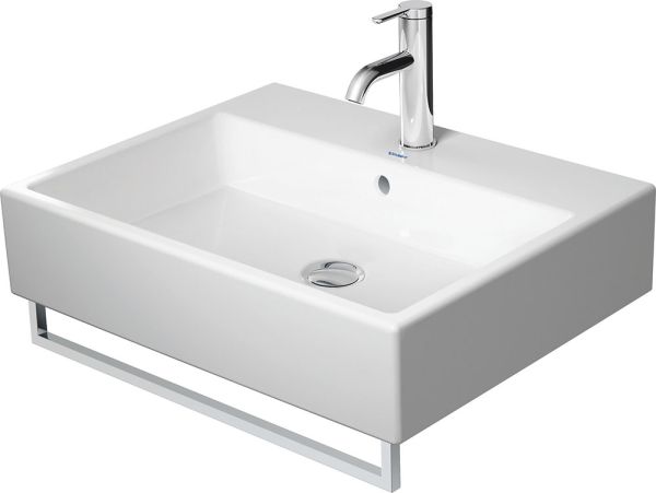 Duravit Vero Air Waschtisch rechteckig 60x47cm, mit 1 Hahnloch und Überlauf, weiß 2350600000