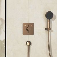 Vorschau: Hansgrohe DuoTurn Q Mischer Unterputz für 2 Verbraucher, brushed bronze