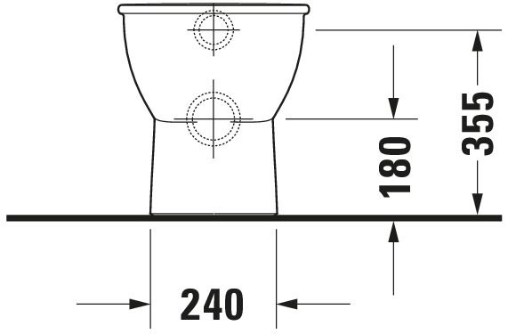 Duravit Darling New Stand-WC Tiefspüler, WonderGliss, weiß