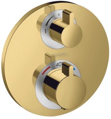 Hansgrohe Ecostat S Thermostat Unterputz für 2 Verbraucher polished gold optic 15758990