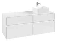 Villeroy&Boch Collaro Waschtischunterschrank passend zu Aufsatzwaschtisch weiß, C04700DH