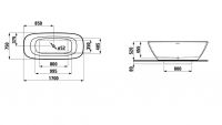 Vorschau: Laufen INO Badewanne freistehend, 170x75cm, weiß H2313020000001_2 Vorschau: Laufen INO Badewanne freistehend, 170x75cm, weiß H2313020000001_2