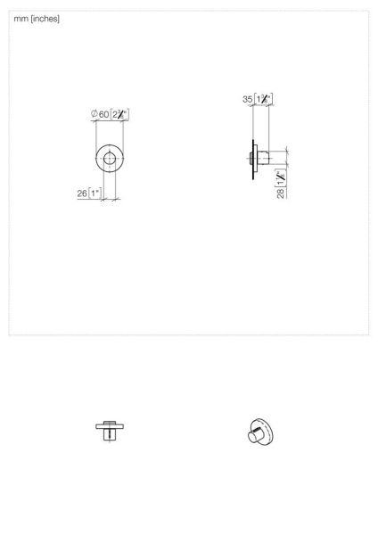 Dornbracht META Unterputzventil 3/4 Zoll, rechtsschließend