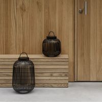 blomus LITO LED-Lamp Laterne Größe M 30cm, schwarz 67054