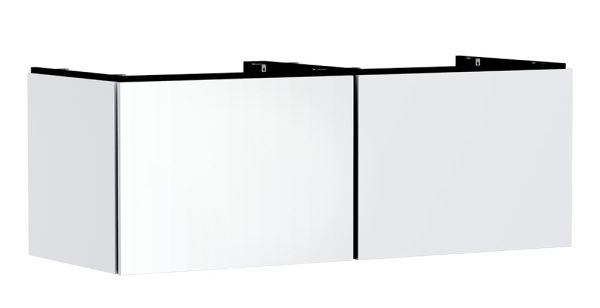 hansgrohe Xilesa E Waschtischunterschrank 137,5x55cm für Konsole mit 2 Schubkästen & Grifffuge, weiß matt 54268700