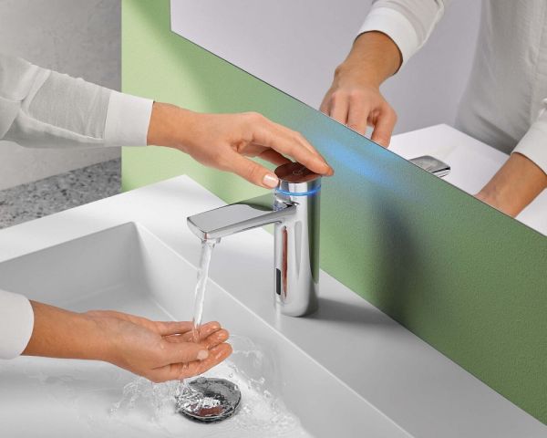 WimTec SMART E10 HyPlus PRO berührungslose Waschtischarmatur 12V Netzbetrieb, chrom