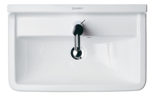 Duravit Starck 3 Waschtisch rechteckig 65x48,5cm, 1 Hahnloch, mit Überlauf, weiß 0300650000