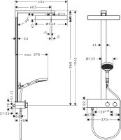 Vorschau: Hansgrohe Rainfinity Duschsystem mit Regenbrause 26853670