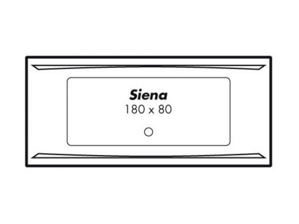Polypex SIENA 1800 Rechteck-Badewanne 180x80cm