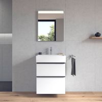 Vorschau: Duravit Vero Air Waschtisch 60x47cm, mit Überlauf, mit Wondergliss, weiß 23506000001