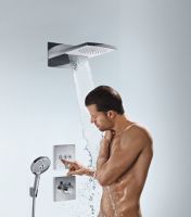 Vorschau: Hansgrohe Raindance Rainfall 180 Air 2jet Kopfbrause, chrom