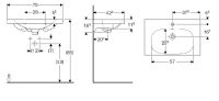 Vorschau: Geberit Acanto Waschtisch 75x42cm mit 1 HL, verkürzte Ausladung, Ablagefläche, weiß_2