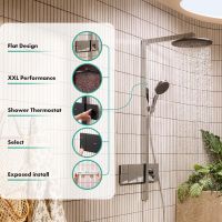 Vorschau: hansgrohe Raindance Alive S Duschsystem 300 mit ShowerSelect Comfort, schwarz matt