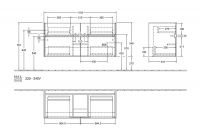 Vorschau: Villeroy&Boch Collaro Waschtischunterschrank 115,4cm für Waschtisch 4A33, 4 Auszüge