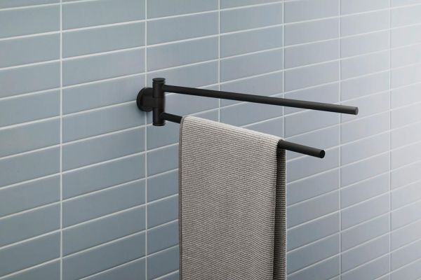 Duravit D-Code Handtuchhalter 2-armig, 44,7cm schwarz matt 0099224600