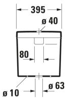 Vorschau: Duravit Happy D.2 Spülkasten 3/6L mit Dual Flush, Anschluss unten links, weiß