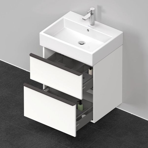 Duravit Vero Air D-Neo Set Waschtisch mit Unterschrank 60cm, weiß / weiß matt
