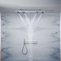 Vorschau: Axor ShowerSolutions ShowerHeaven/Edge Duschsystem chrom